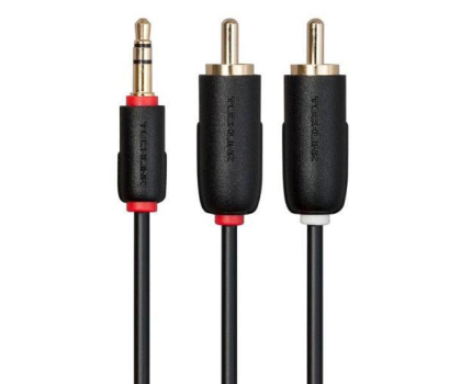 Kabel i złączka TECHLINK Kabel Audio HAMA Jack 3,5 mm - 2x RCA Techlink 103023 #